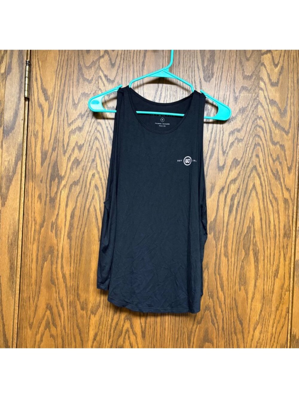 Interval Black Graphic Tank Top Womens Medium 2022 Strong Leader Loyal Confident